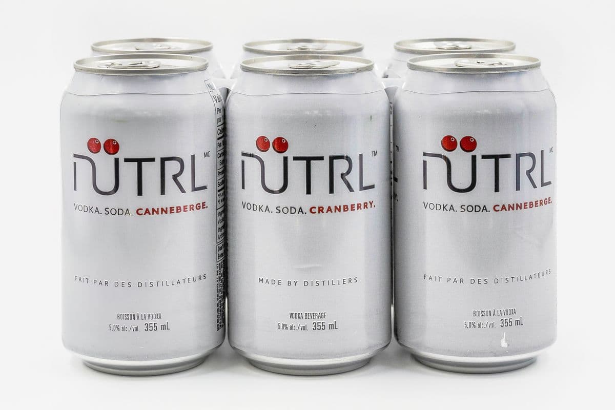 Nutrl Vodka Soda - Cranberry (355 ml) (6 Cans) (1 x 6x355 ml)