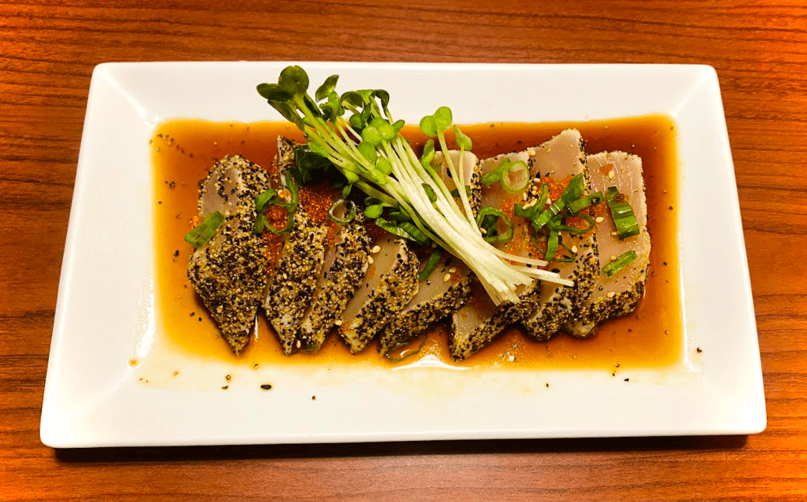 Pepper Tuna or Pepper Salmon Tataki