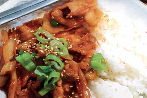12. Riz avec porc épicé / Spicy Pork Rice Bowl