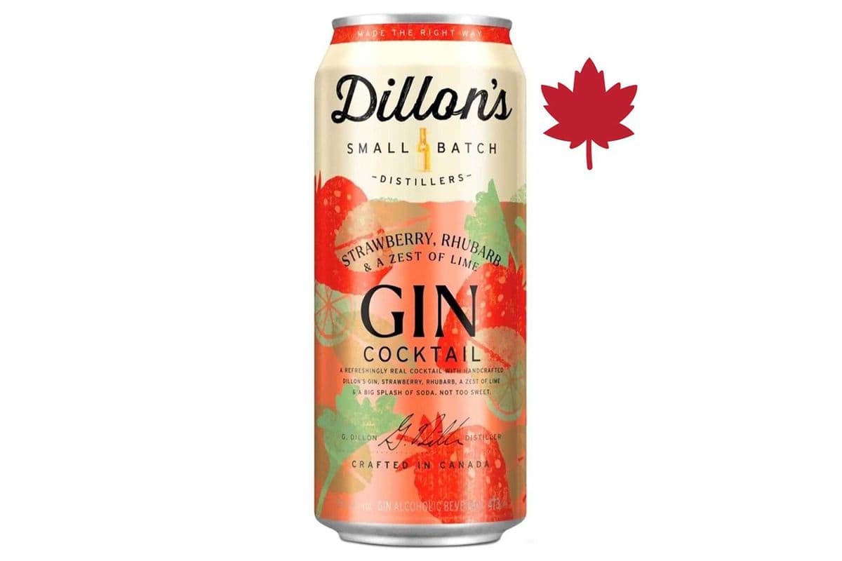 Dillon’s Strawberry Rhubarb Gin Cocktail (1 x 473 ml)