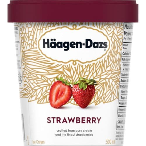Haagen-Daz Fraise 450ml / Haagen-Daz Strawberry 450ml