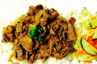 4. Satay Beef Salad Rolls (3 pcs)