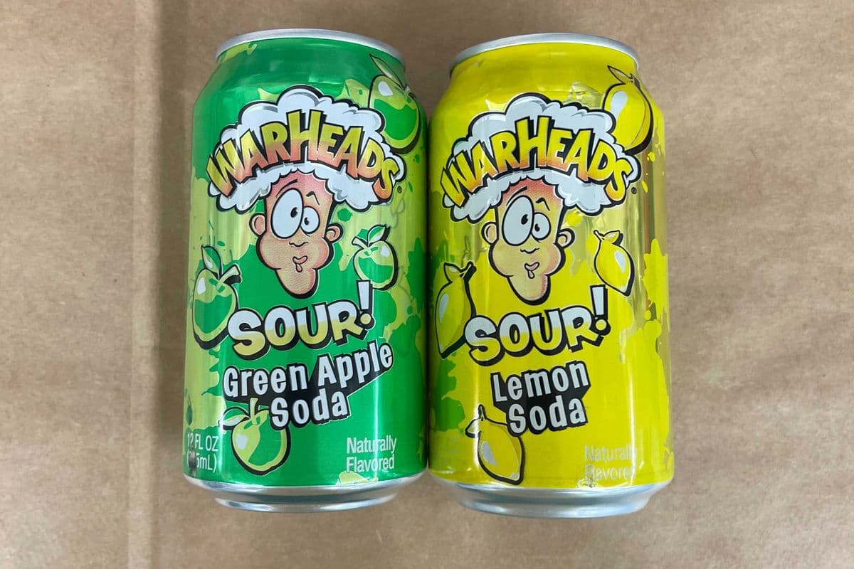 Warheads Sour - Green Apple Soda (355mL)