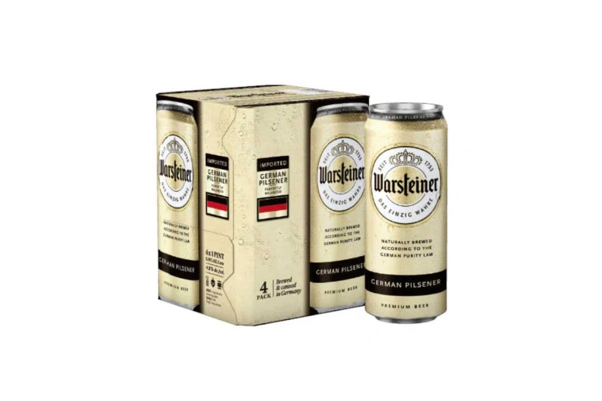 Warsteiner German Pilsner (4 Cans) (4 x 500ml)