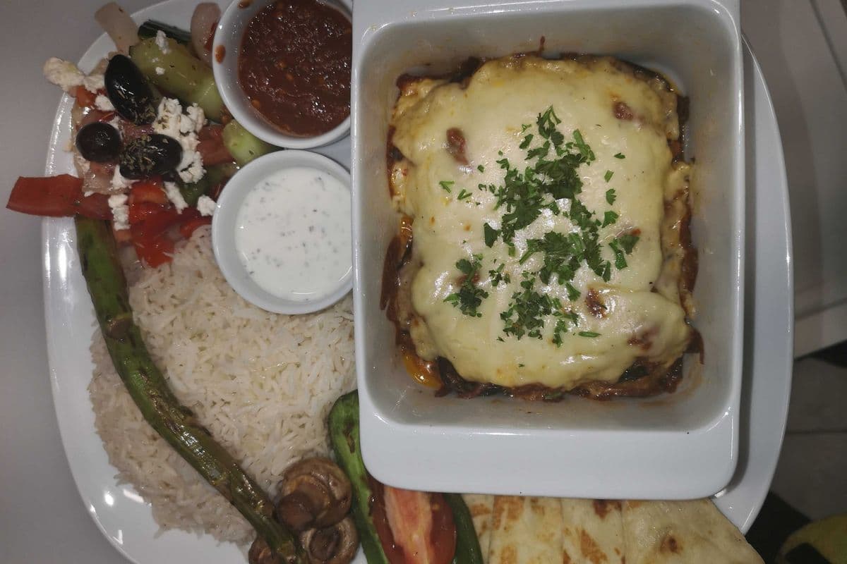 Veggie Moussaka Platter
