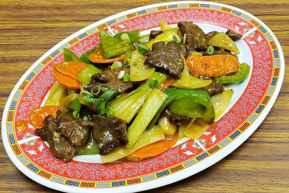 57. Chicken or Beef with Curry Sauce