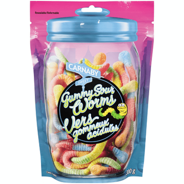 Carnaby  Gommeux Acidulés 300g/ Carnaby Gummy Sour Worms 300g