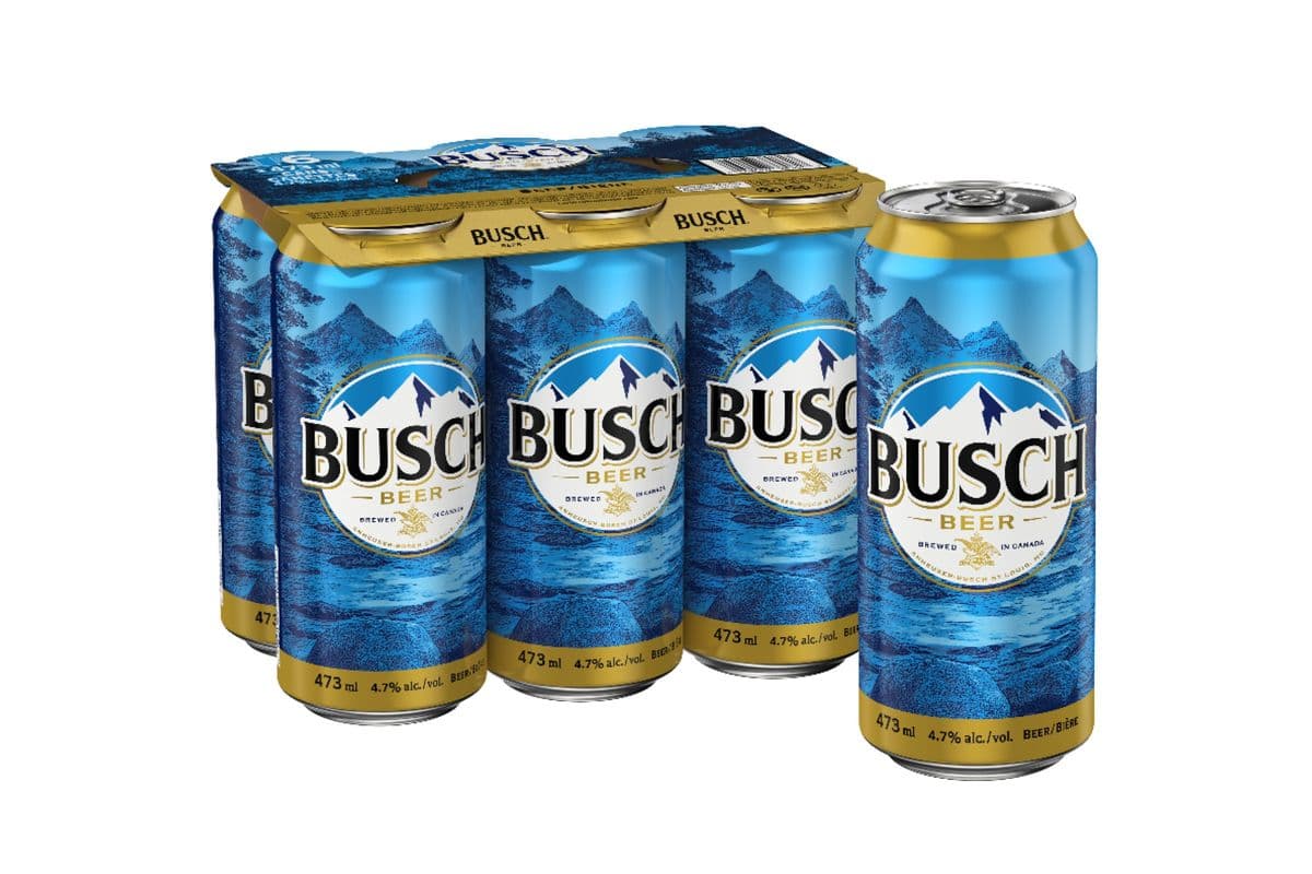 Busch Lager 77619 (6 x 473ml Cans)