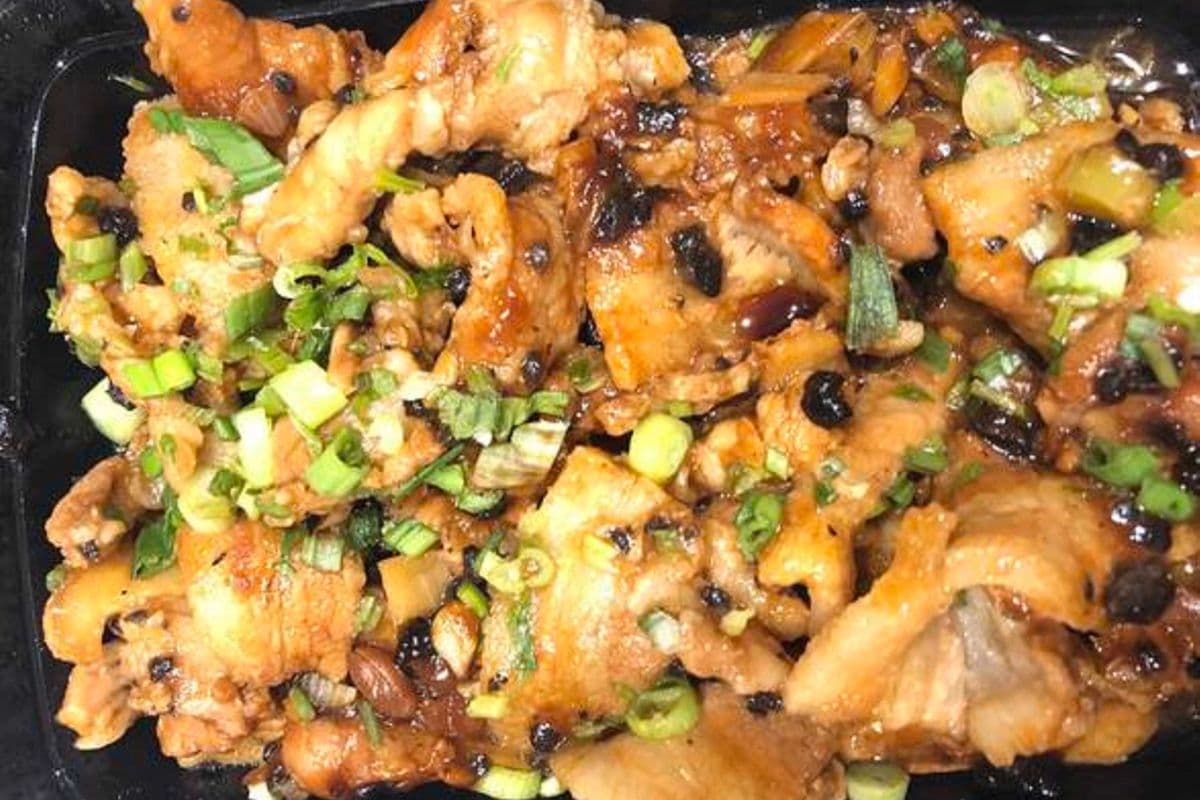 榄角面豉蒸五花腩 Steam Pork with Dry Olive