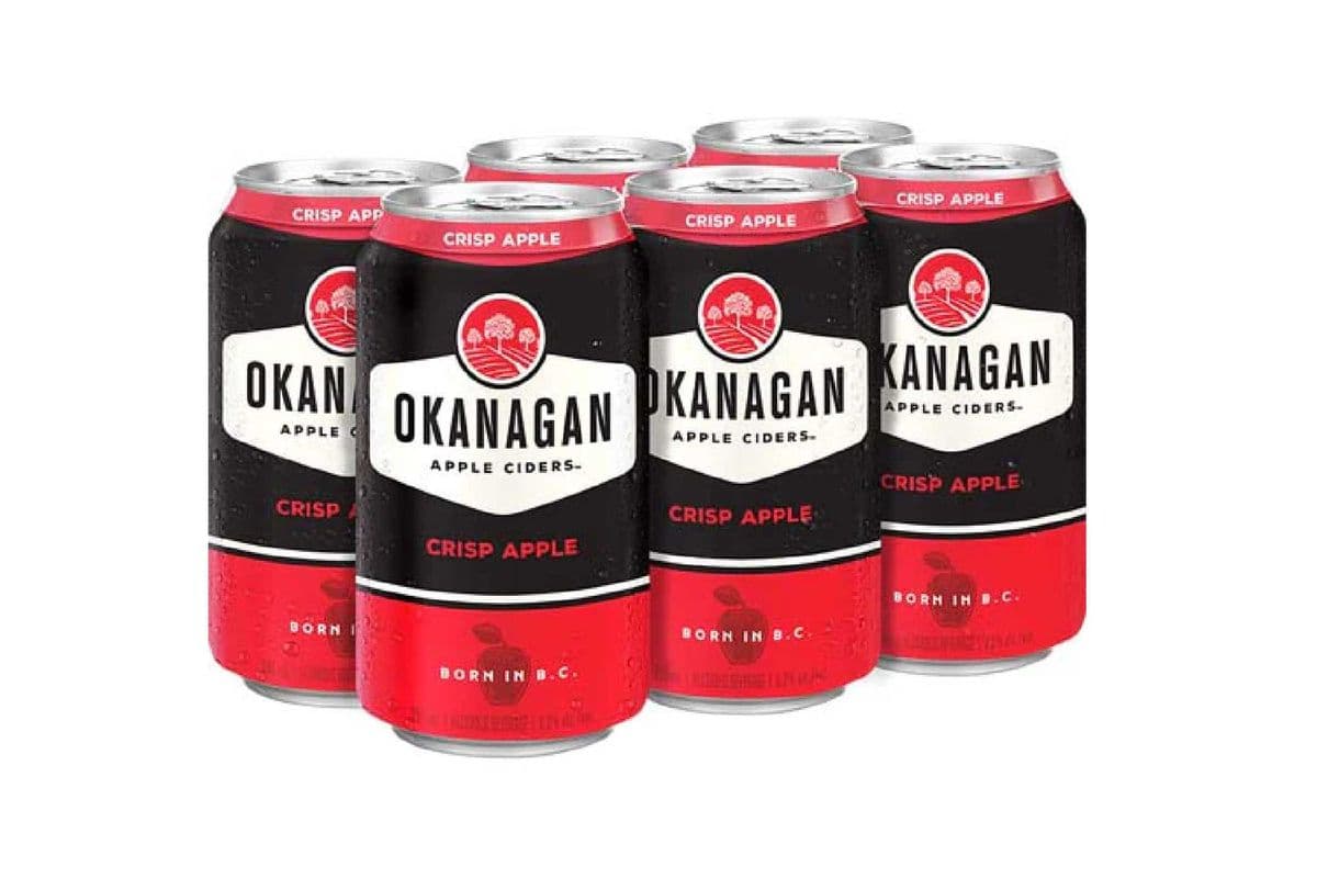 Okanagan Premium Crisp Apple Cider (6 Pack) (6 x 355 ml Cans)