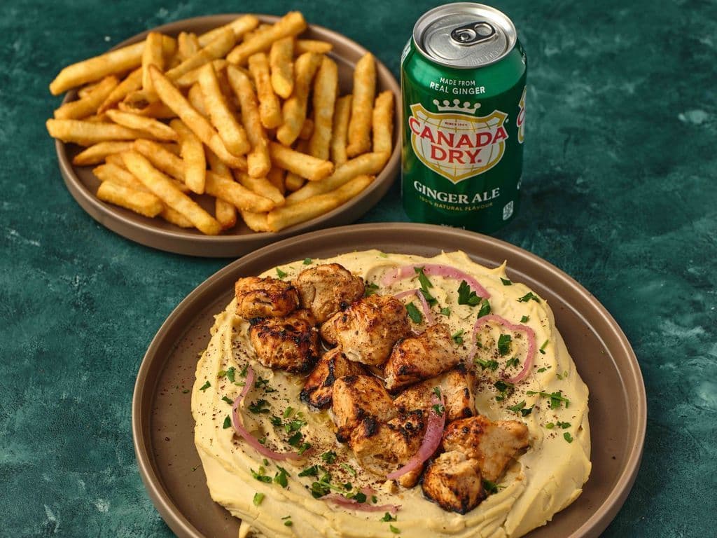Shish Taouk Combo Hummus