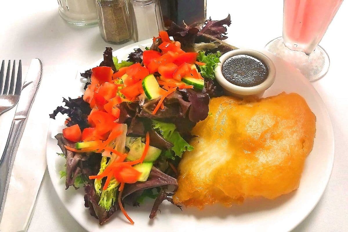 Halibut & Salad Combo