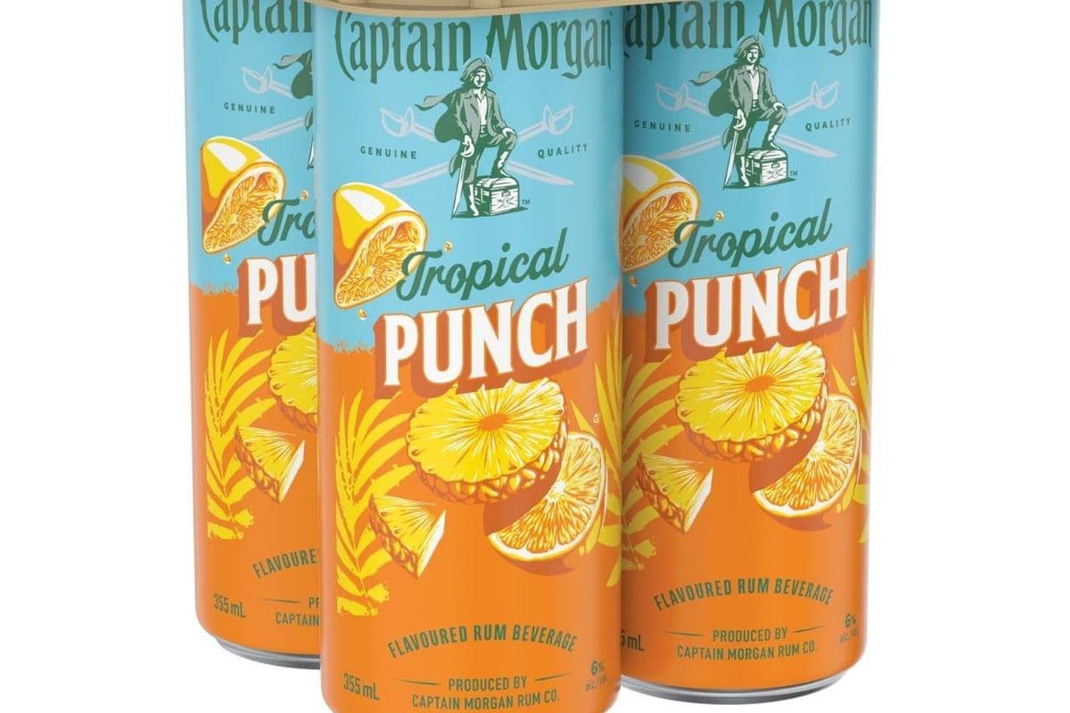 CAPTAIN MORGAN PINAPPLE 4PK (4 CANS X 355ML) 6.0% ABV (4 x 355 mL)