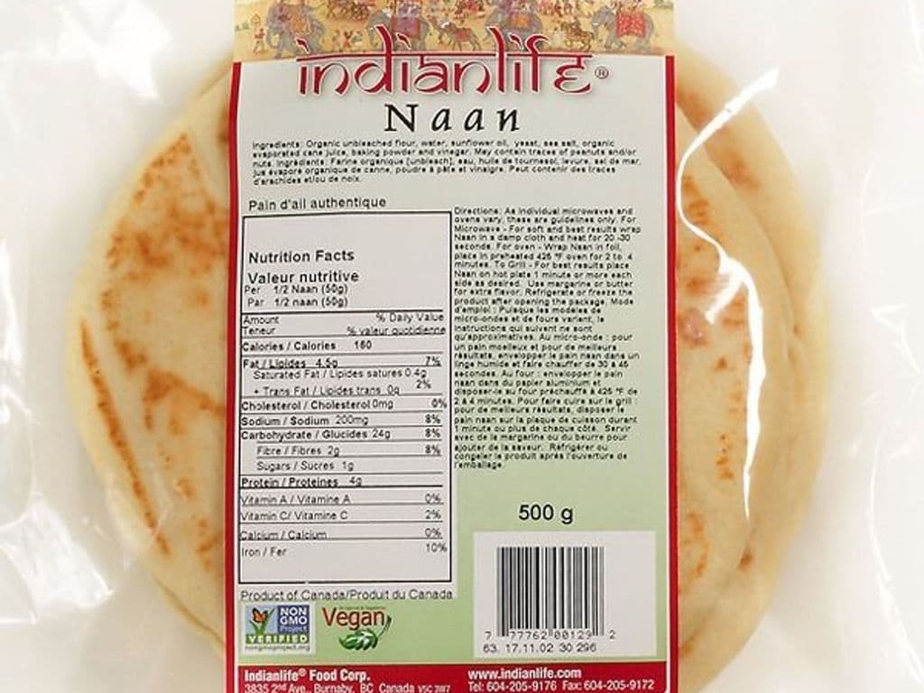 INDIAN LIFE NAAN BREAD 500G