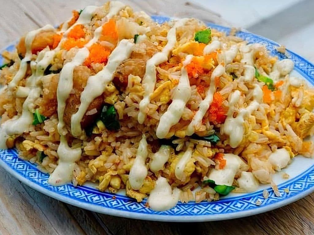 Popcorn Shrimp Fried Rice
