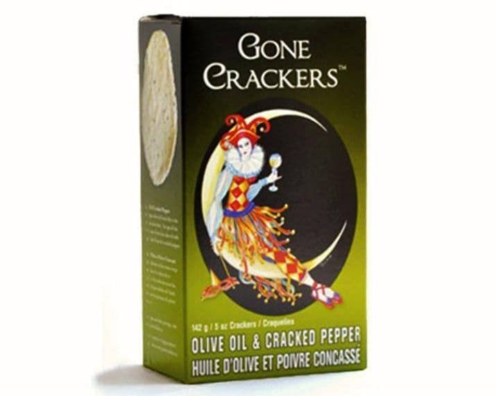 GONE CRACKERS OLIVE OIL & CRACKED PEPPER CRACKER 142G