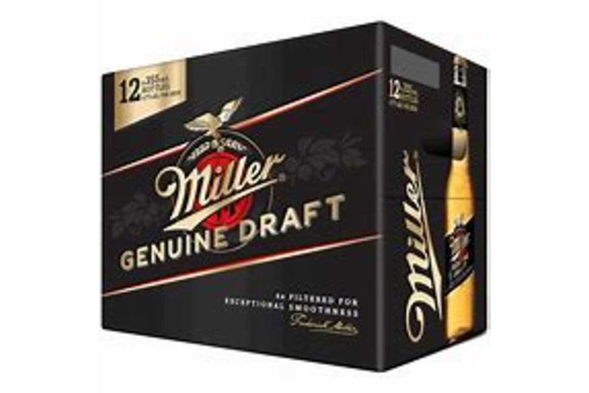 Miller Genuine Draft (12 x 355 ml Bottles)