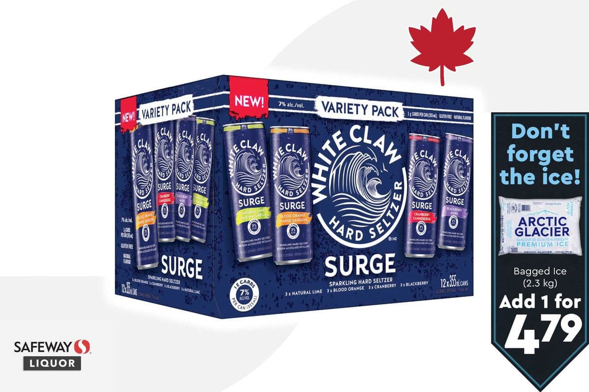 White Claw Surge Variety Pack (12 x 355 ml)