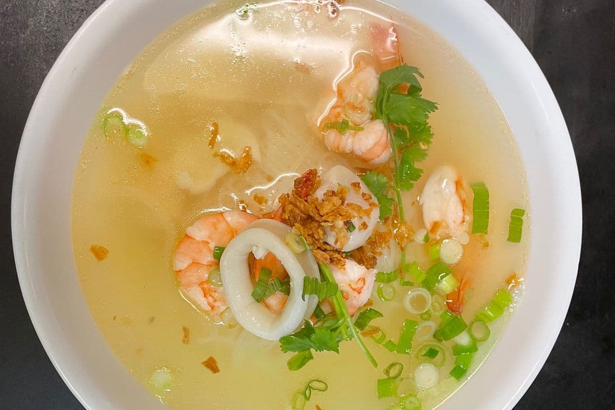 17. Rice Noodle Soup with Shrimp