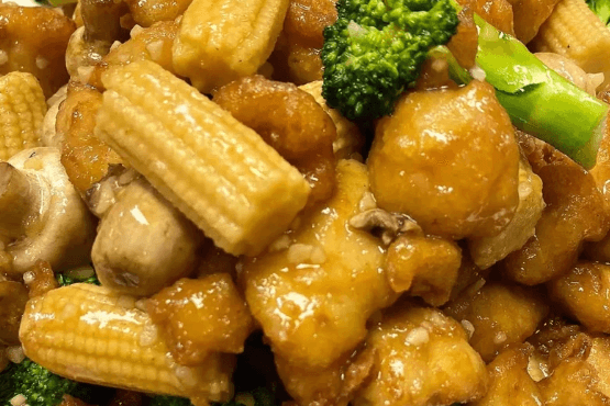 Chicken with Mushrooms and Broccoli