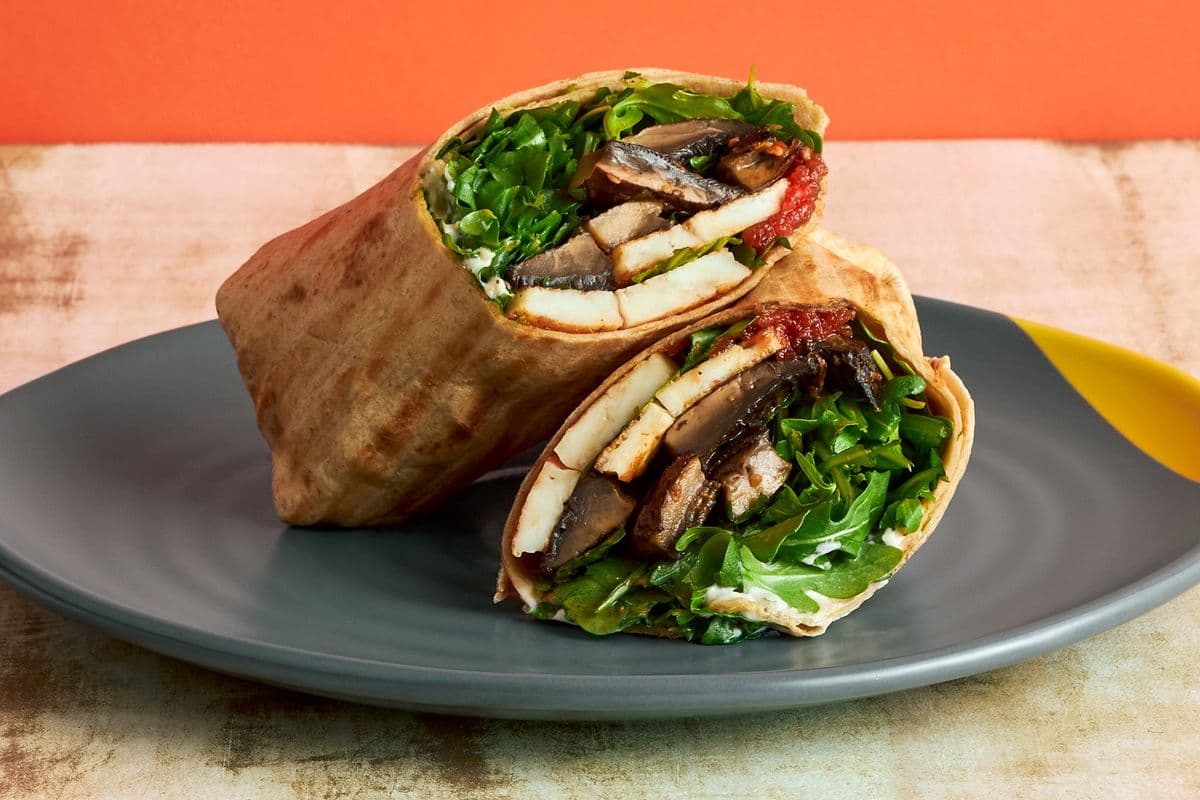 Portobello Mushroom & Halloumi Wrap