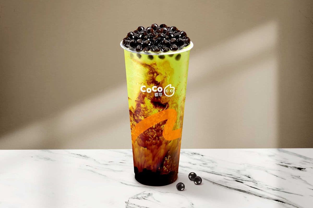 Brown Sugar Pearl Matcha Milk Tea