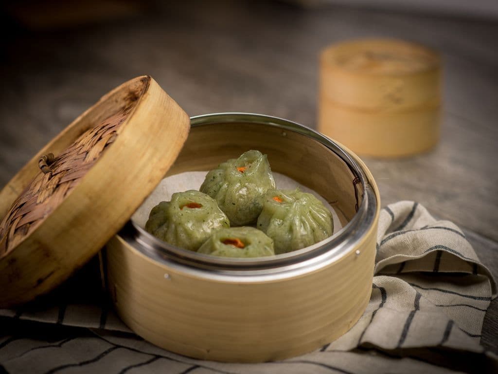 Dumpling with Snow Pea Shoots & Mushroom/332