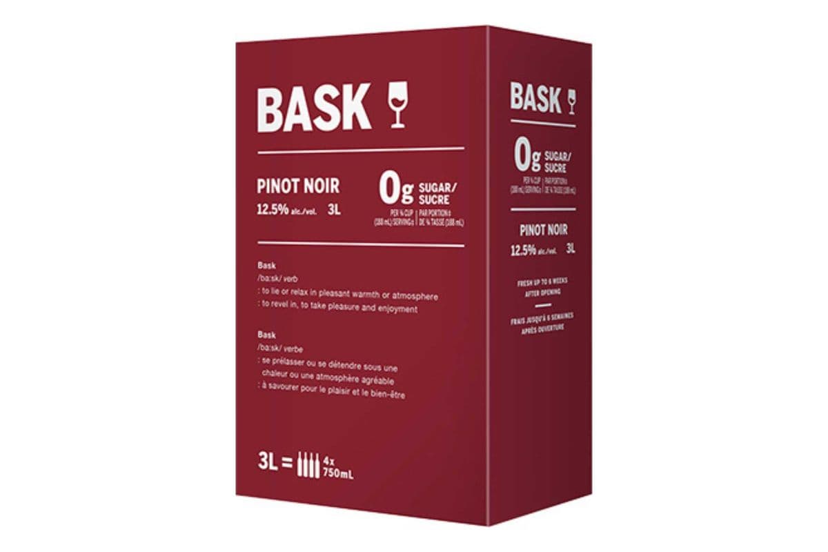 Bask Pinot Noir 0g Sugar (Canada) (3L) (1 x 3000ml)