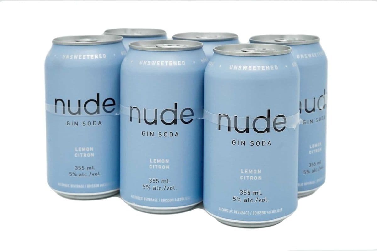NUDE GIN SODA LEMON (6 PACK) (6 x 355ML CAN)