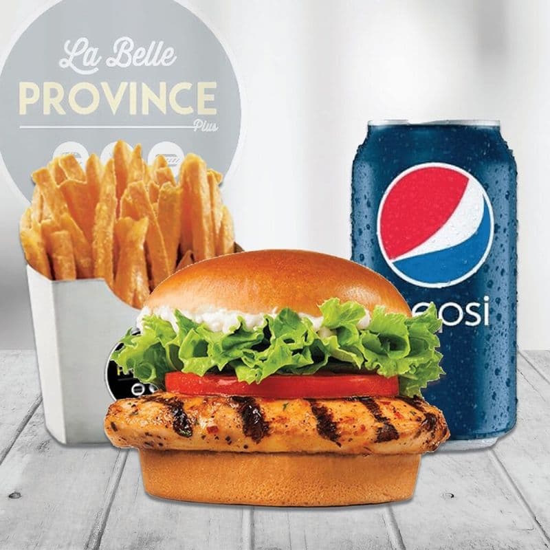 Trio Burger poulet grillé
