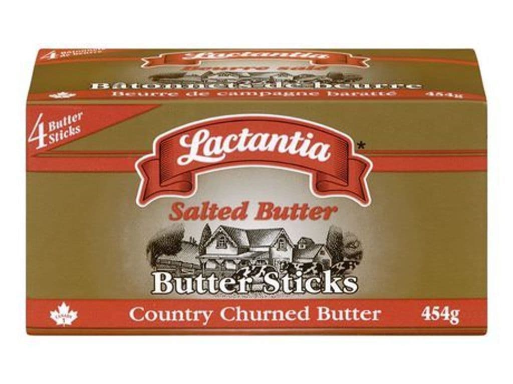 LACTANTIA SALTED BUTTER STICKS 454G