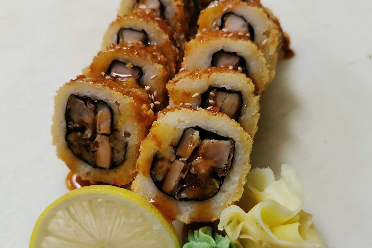 Deep-Fried Chicken Teriyaki Roll
