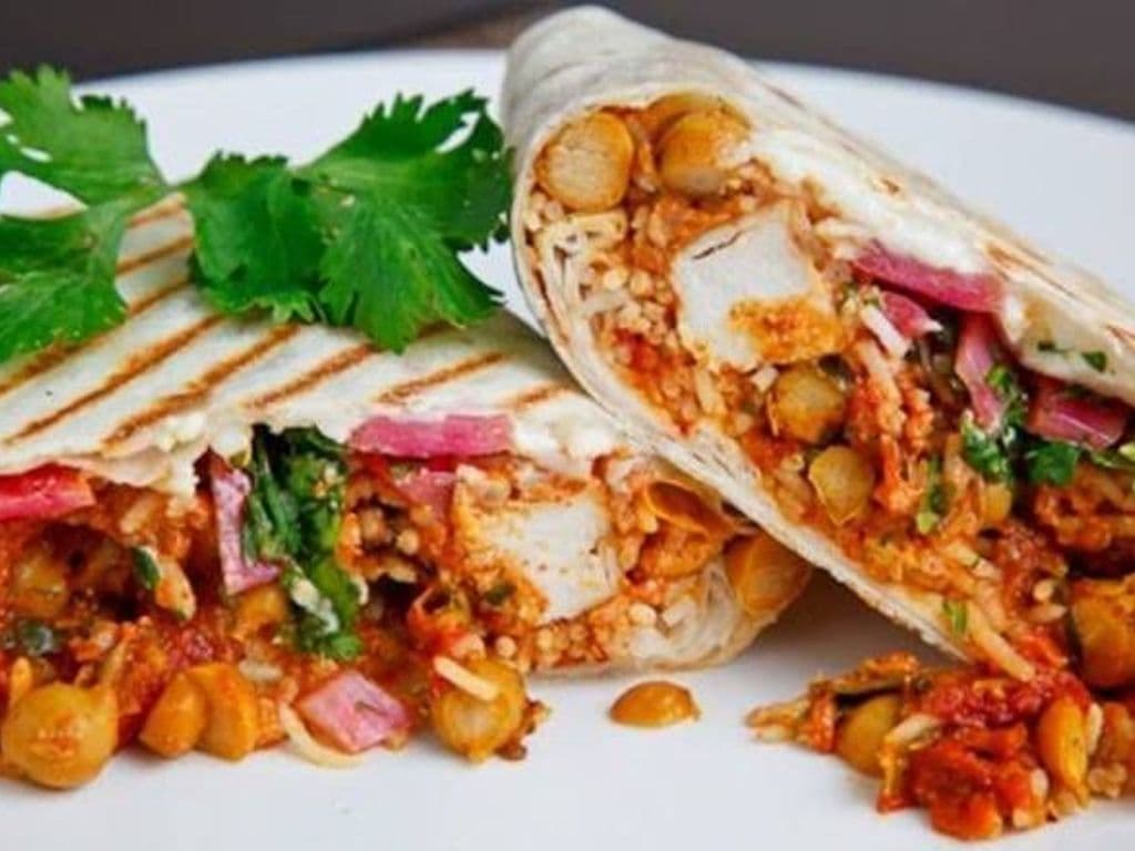 Indian-Mexican Burrito