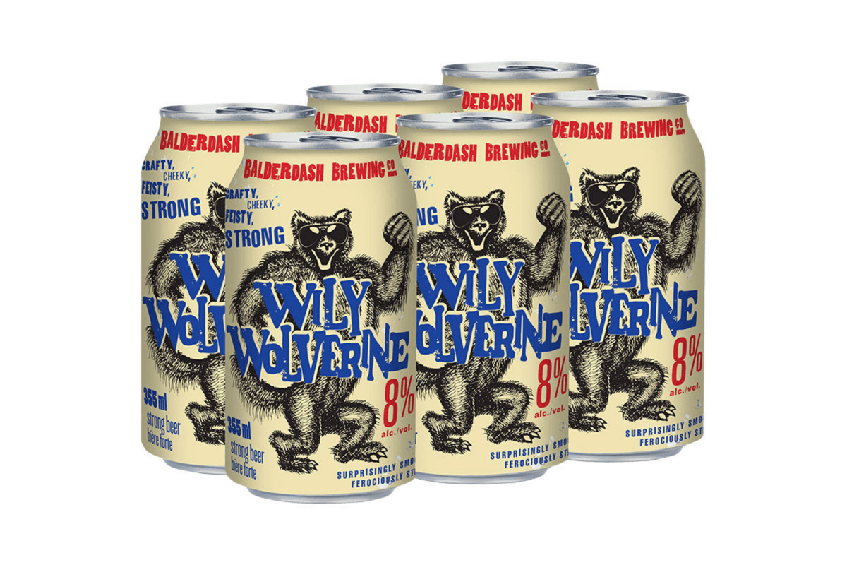 Wily Wolverine Strong Lager (6 x 355ml)