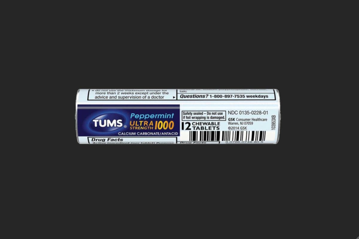 Tums Extra Strength Tums 1 Roll