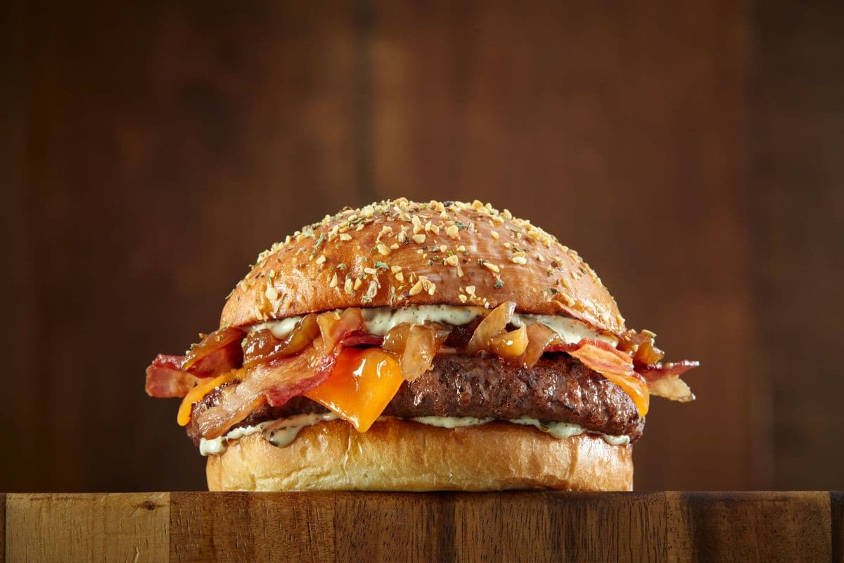 Garlic Flame Stack Burger