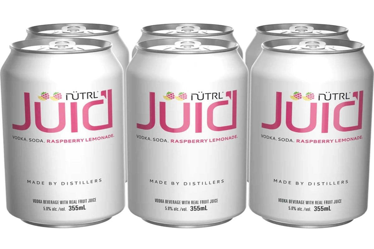 NUTRL RASPBERRY LEMON JUICD 6 CANS (6 x 355ML)