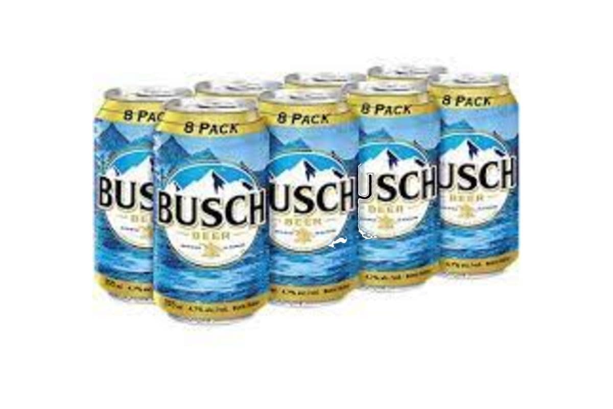 BUSCH LAGER 8 CANS (8 x 355 ml cans)