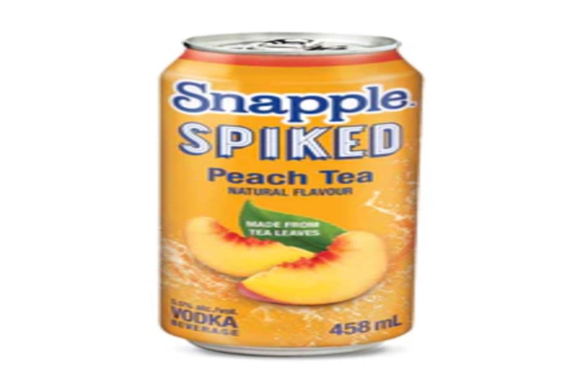 SNAPPLE SPIKED PEACH TEA 458ML (1 x 458ML)