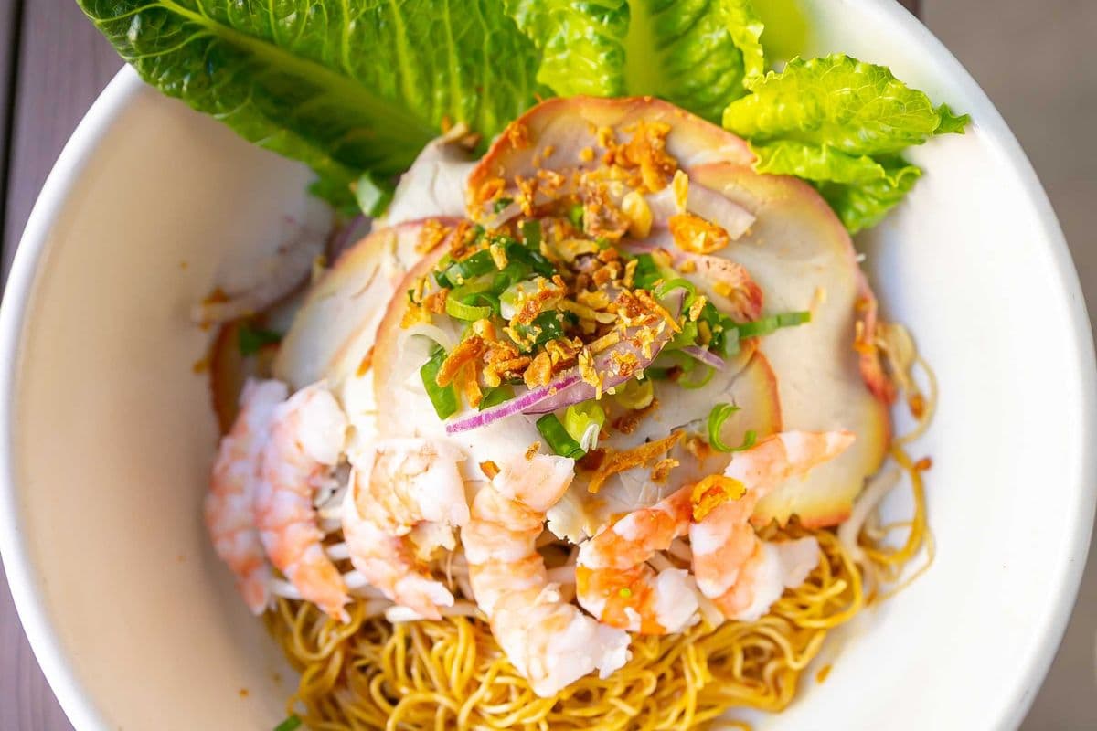Egg or Rice Noodle Soup