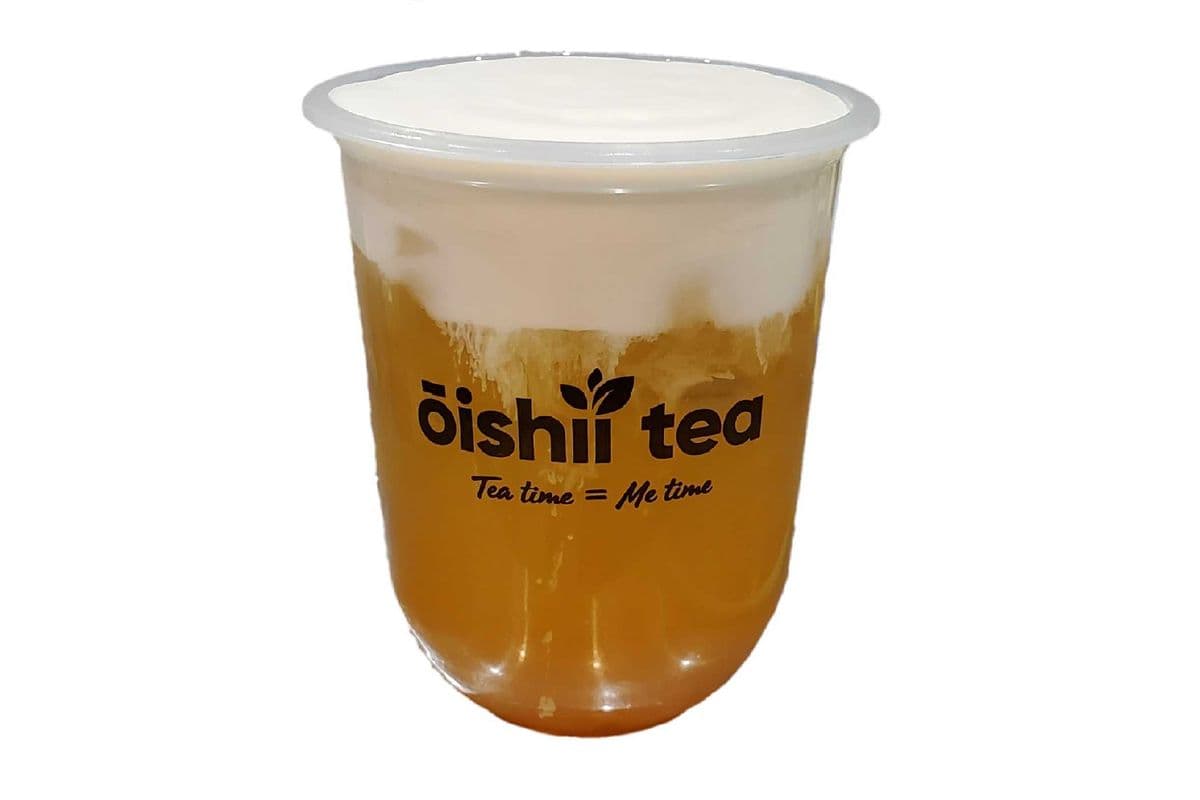 Cheese Foam Mango Tea, Large