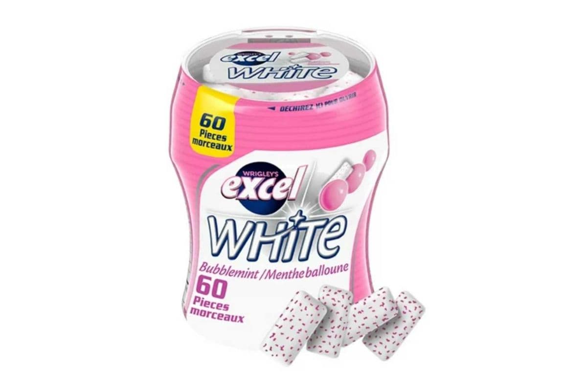 Excel White Bubblegum (60pc) (5 Cal)