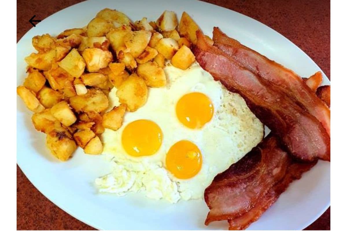 Bacon and Three Eggs