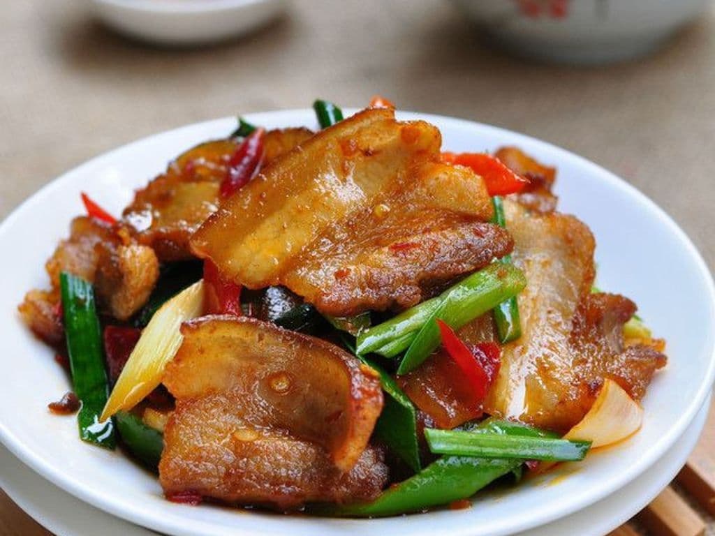 Fried Spicy Sliced Pork Belly香辣回锅肉
