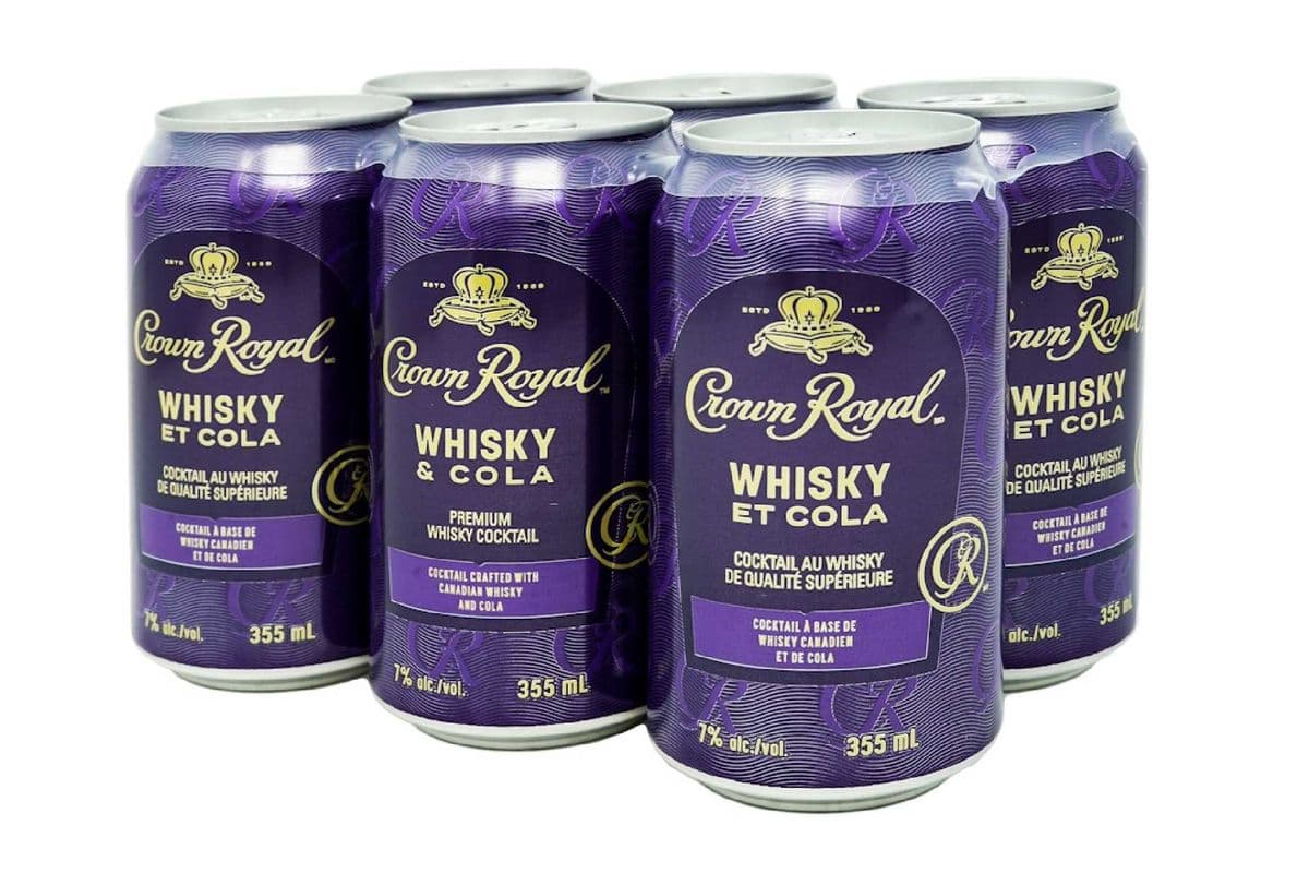 Crown Royal Whisky And Cola (6 Pack Cans) (6 x 355 ml Cans)