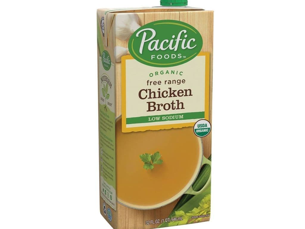 PACIFIC ORGANIC CHICKEN BROTH LOW SODIUM 946ML