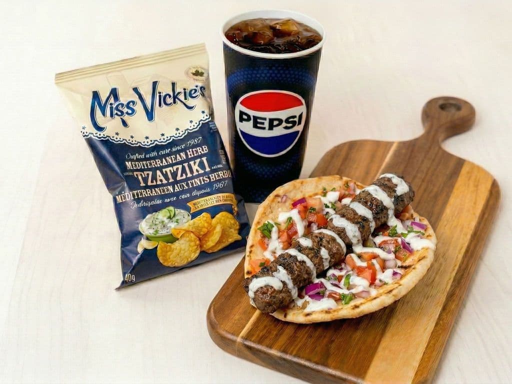 Beef Kebab Pita Combo