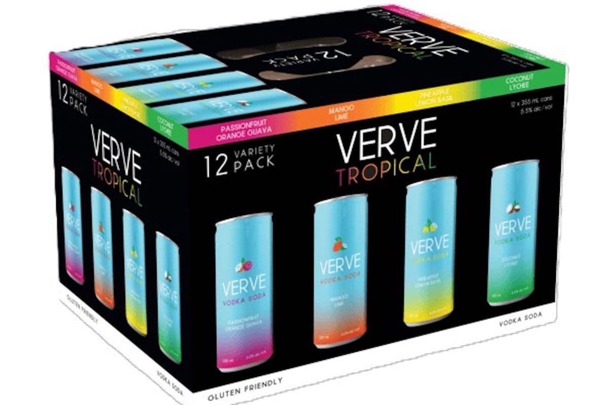 VERVE VODKA TROPICAL 12 MIX PACK (12 x 355ML)