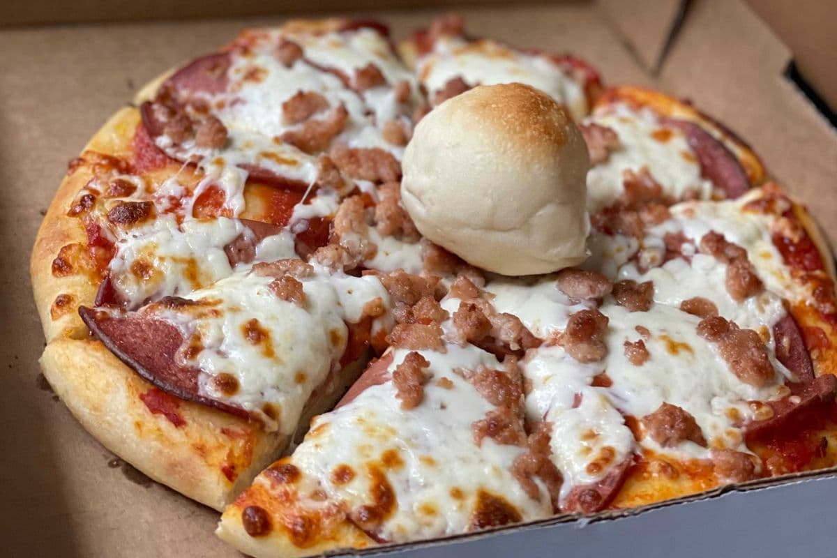 8. 10" Pepperoni and Bacon Pizza