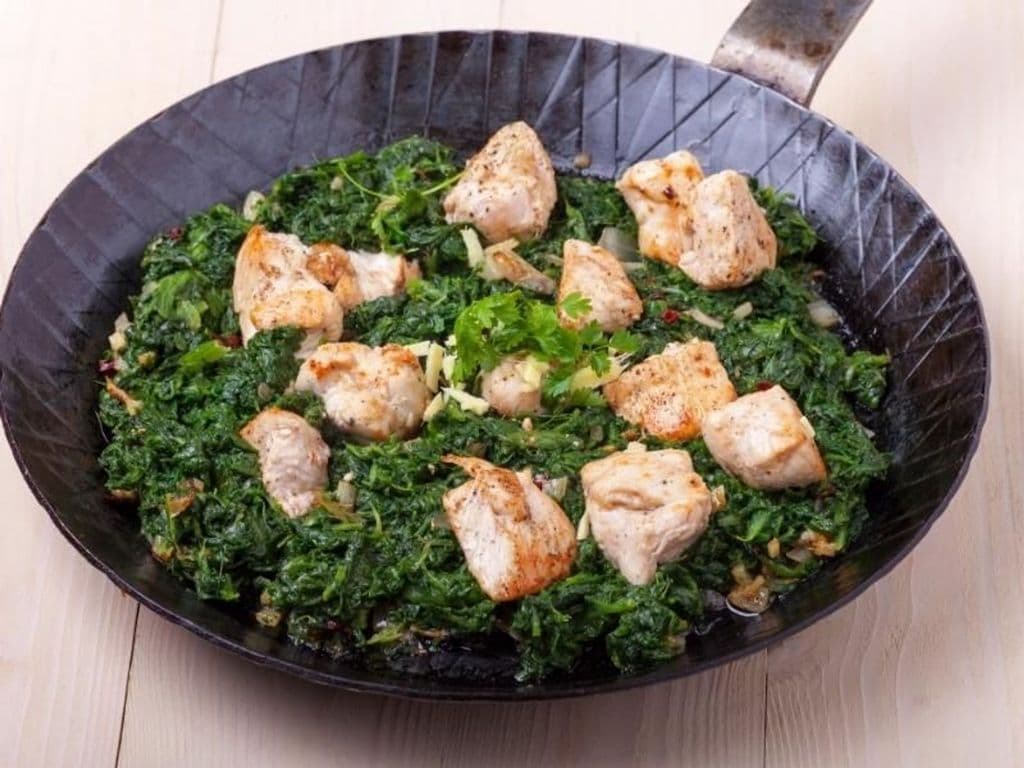 Palak chicken